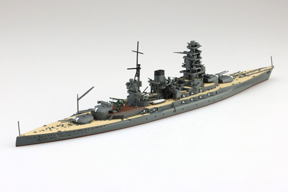 1/700 ウォーターライン 戦艦陸奥 見本 後方から