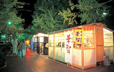 蔵本通りの屋台