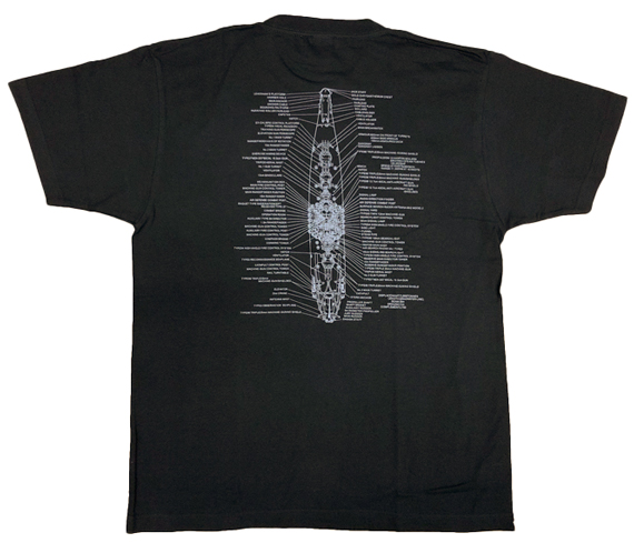 Tシャツ戦艦大和(TOP VIEW) 前面